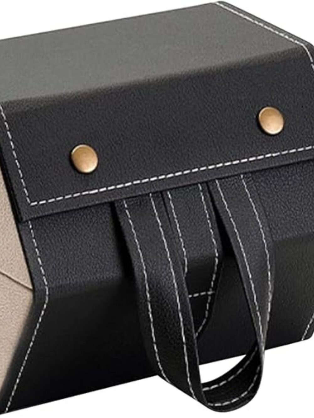 5 Slots Travel Sunglasses Organizer, Foldable PU Leather Eyeglass Case, Hanging